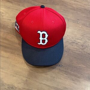 Red Sox Spring Training Baseball Cap with Embroidered 'B' Logo